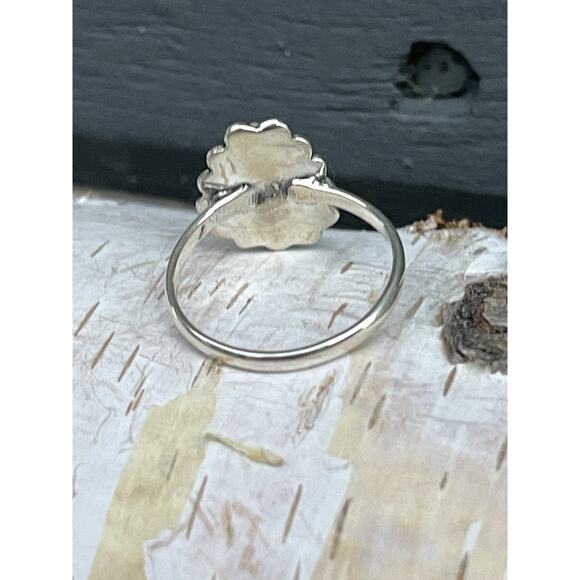 Palomino Turquoise Sterling Silver Ring Sz 8.25 Southwestern Teardrop Floral - Picture 4 of 6